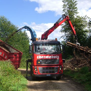 Production de bois déchiqueté